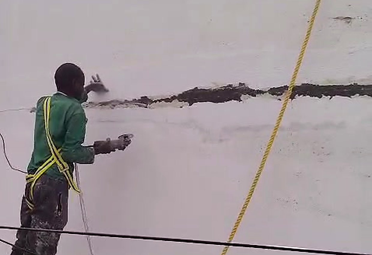 Outside Cracks Waterproofing — work by Shiva Kumar Water Proofing Services