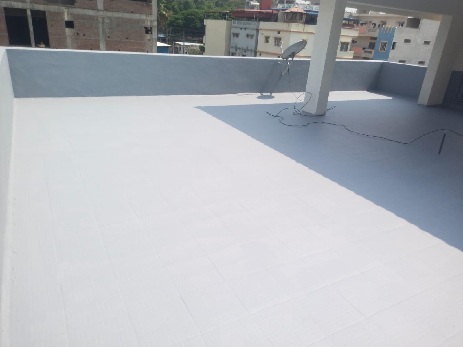 Completed terrace waterproofing project in Bangalore